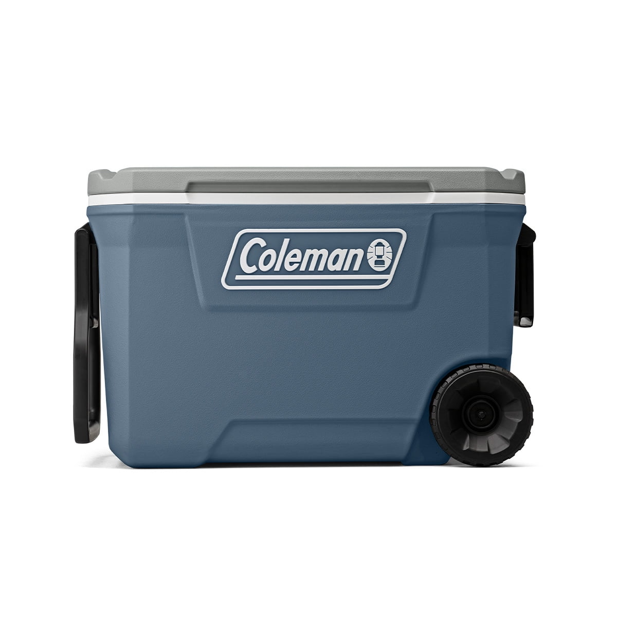 Coleman 316 Series 62QT Ice Chest Rolling Cooler with Wheels, Lakeside Blue
