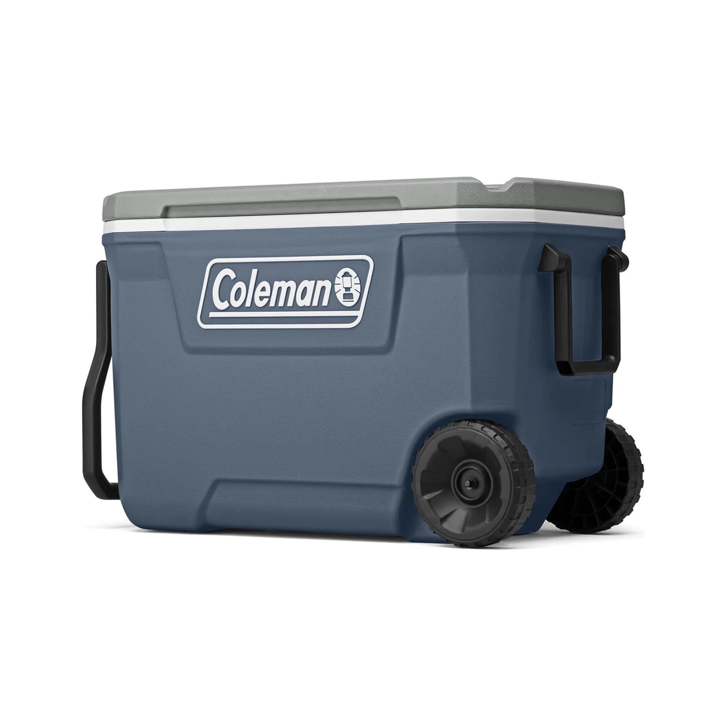 Coleman 316 Series 62QT Ice Chest Rolling Cooler with Wheels, Lakeside Blue