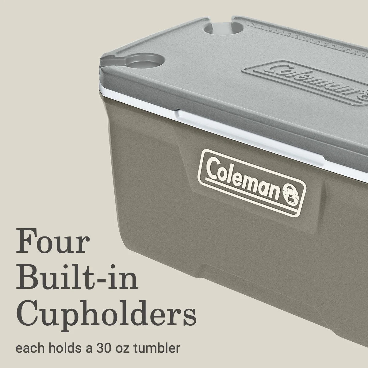 Coleman 316 Series 120QT Hard Chest Cooler, Silver Ash